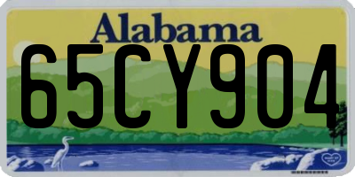 AL license plate 65CY904