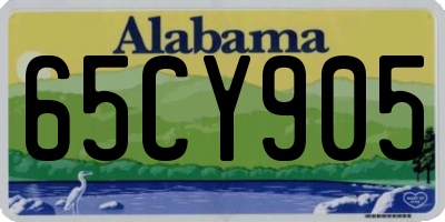 AL license plate 65CY905