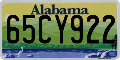 AL license plate 65CY922