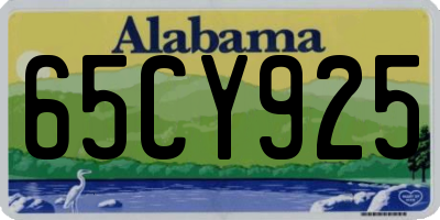 AL license plate 65CY925