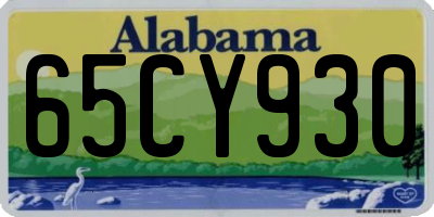 AL license plate 65CY930