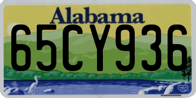 AL license plate 65CY936