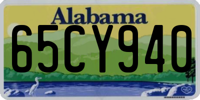 AL license plate 65CY940
