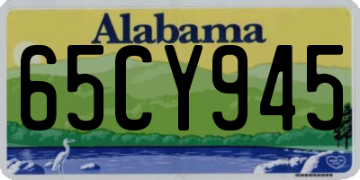 AL license plate 65CY945