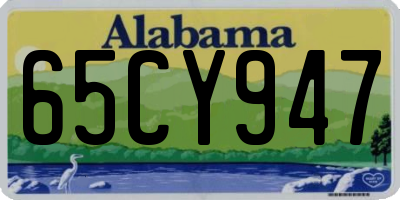 AL license plate 65CY947