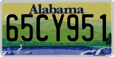AL license plate 65CY951