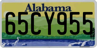 AL license plate 65CY955