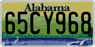 AL license plate 65CY968