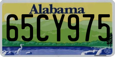 AL license plate 65CY975