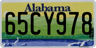 AL license plate 65CY978