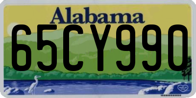 AL license plate 65CY990
