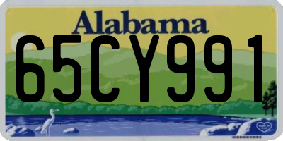 AL license plate 65CY991