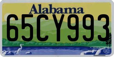 AL license plate 65CY993