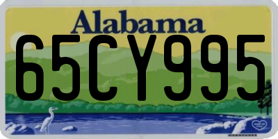 AL license plate 65CY995