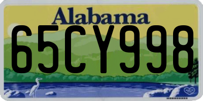 AL license plate 65CY998