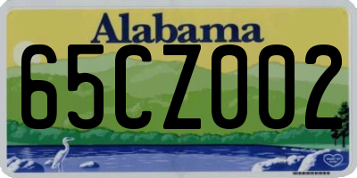 AL license plate 65CZ002