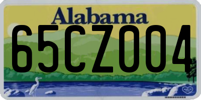 AL license plate 65CZ004