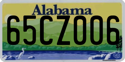 AL license plate 65CZ006