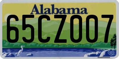 AL license plate 65CZ007