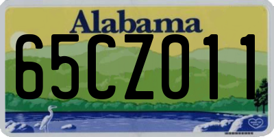 AL license plate 65CZ011