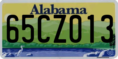 AL license plate 65CZ013