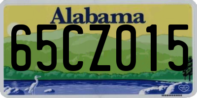 AL license plate 65CZ015