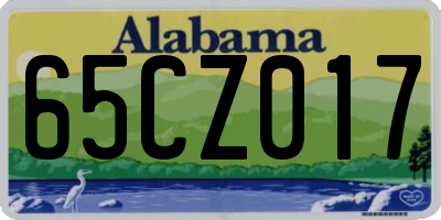 AL license plate 65CZ017