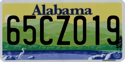 AL license plate 65CZ019