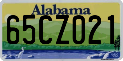 AL license plate 65CZ021