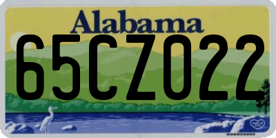 AL license plate 65CZ022
