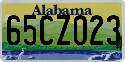 AL license plate 65CZ023