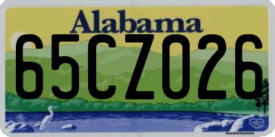 AL license plate 65CZ026