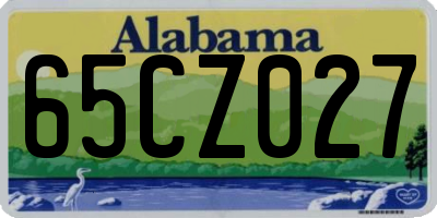 AL license plate 65CZ027