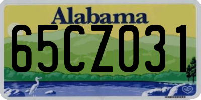 AL license plate 65CZ031