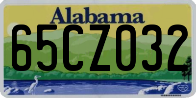 AL license plate 65CZ032