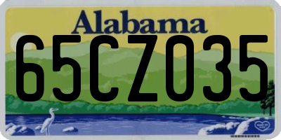 AL license plate 65CZ035