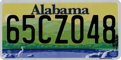 AL license plate 65CZ048