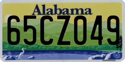 AL license plate 65CZ049