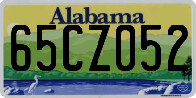 AL license plate 65CZ052
