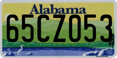 AL license plate 65CZ053