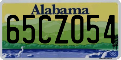 AL license plate 65CZ054