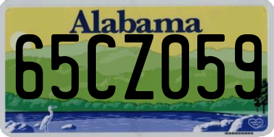 AL license plate 65CZ059