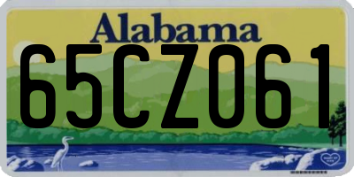 AL license plate 65CZ061
