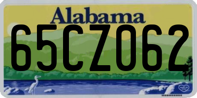 AL license plate 65CZ062