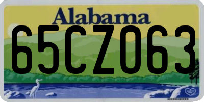 AL license plate 65CZ063