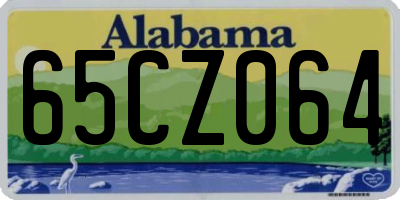 AL license plate 65CZ064