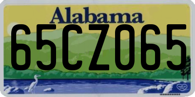AL license plate 65CZ065