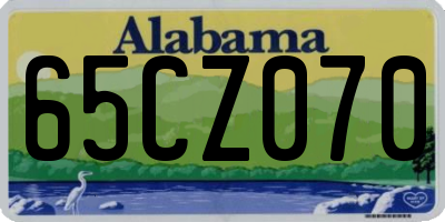 AL license plate 65CZ070