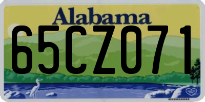 AL license plate 65CZ071