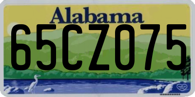 AL license plate 65CZ075